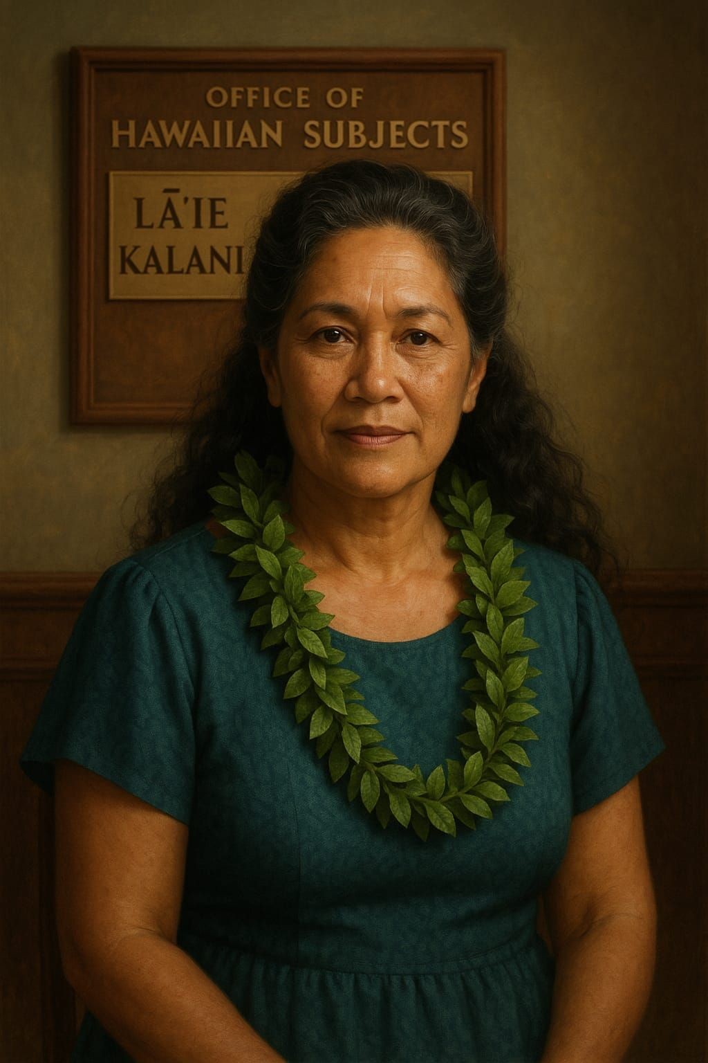 Mid-age Hawaiian woman