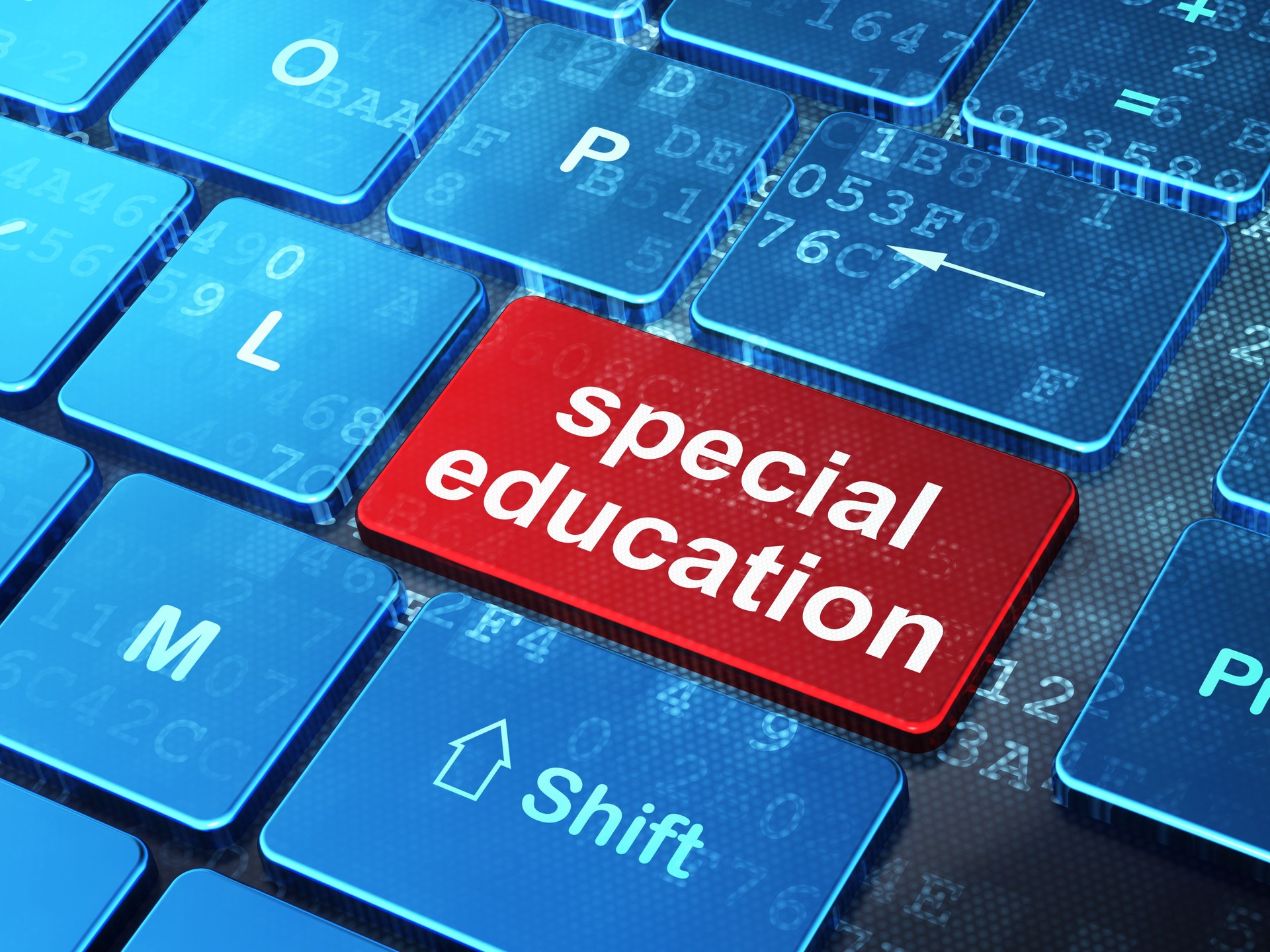 Special Education on computer keyboard